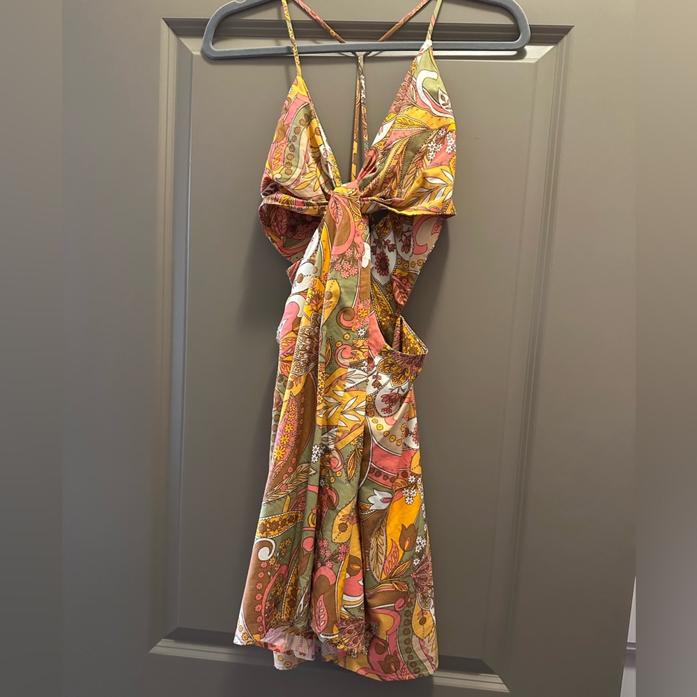 Gianni Bini printed cutout dress